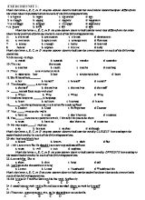 Bài tập Tiếng Anh Khối 8 - Unit 3